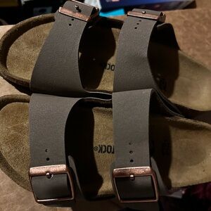 Birkenstock Brown Sandals Cork Footbed Leather Straps